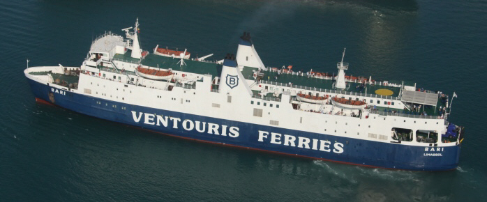 Ventouris Ferries, Traghetto BARI, Linea Bari - Corfù - Igoumenitsa